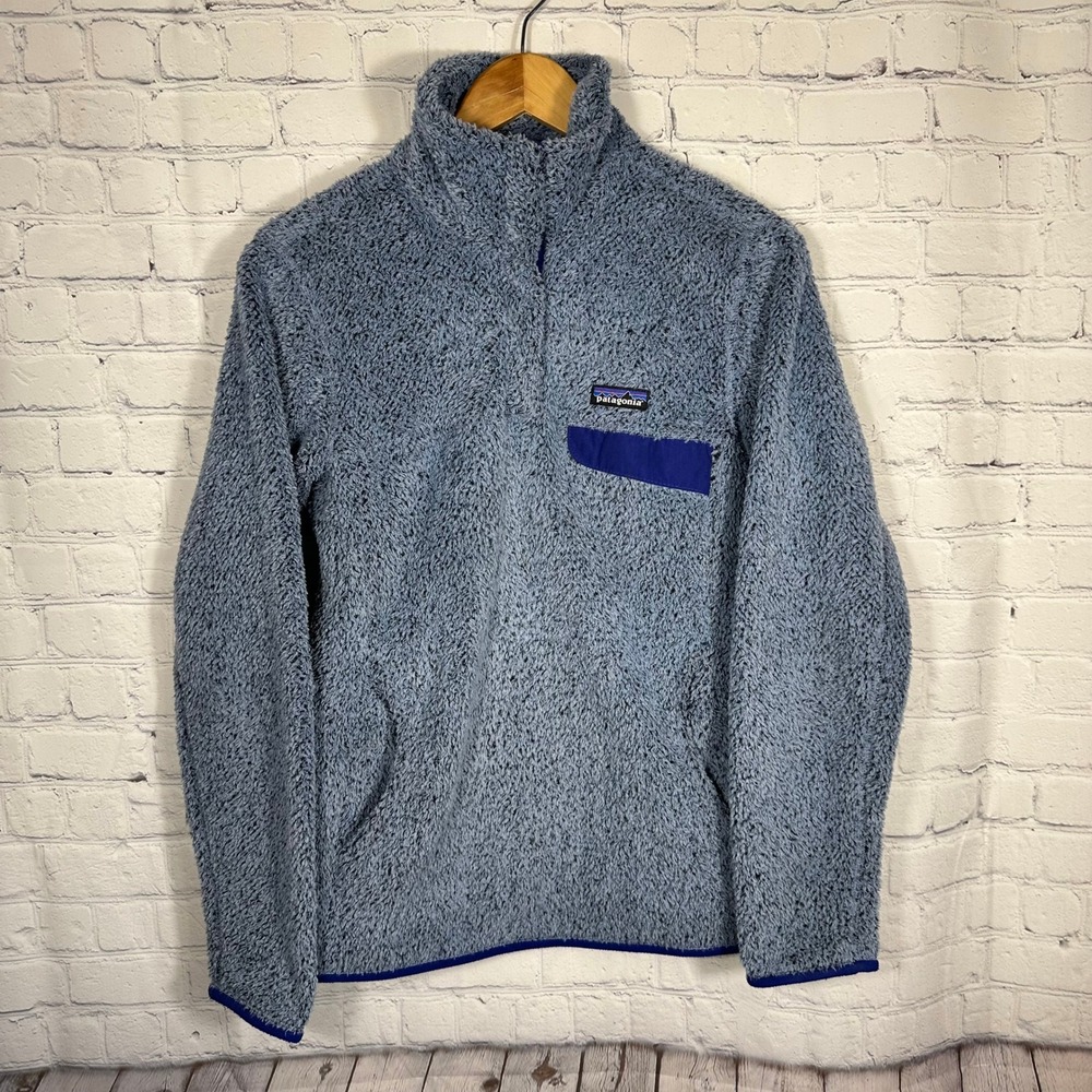 Patagonia Re-Tool Snap-T Fleece Pullover Women‎ Medium Blue 25442 FA14